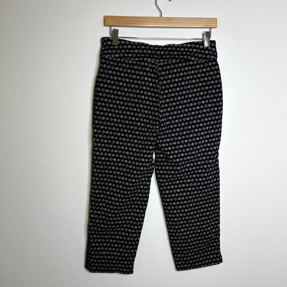 Counterparts Black Patterned Capri Stretchy Pants - Picture 3 of 7